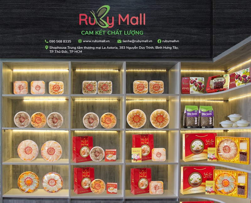Ruby Mall cung cấp đa dạng sản phẩm yến sào Khánh Hòa cao cấp, chính hãng, giá cạnh tranh